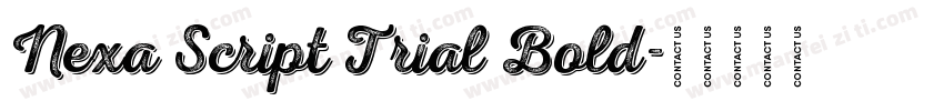 Nexa Script Trial Bold字体转换